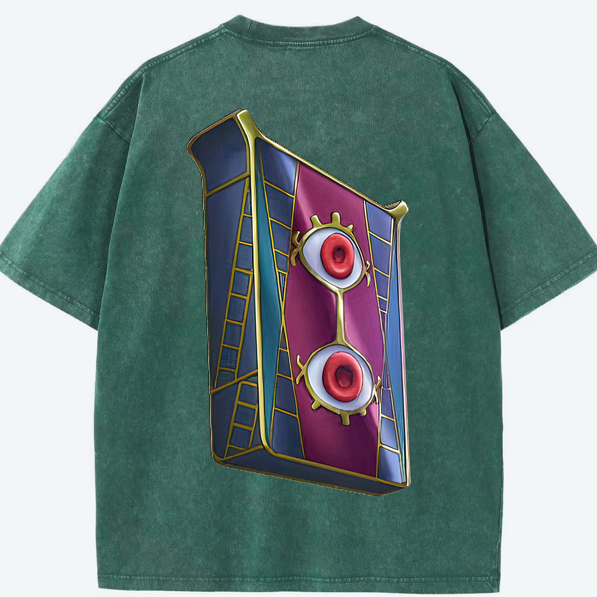（画像用） 遊☆戯☆王 Yu-Gi-Oh! 綿100% ヴィンテージ風 半袖Tシャツ（背面プリント）